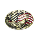 Amerikansk bæltespænde “God Bless” – model Faithcrest