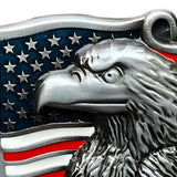 Amerikansk bæltespænde med ørn og flag – model Starbanner