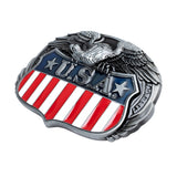 Amerikansk bæltespænde med ørn og USA-emblem – model Unionguard