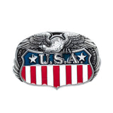 Amerikansk bæltespænde med ørn og USA-emblem – model Unionguard