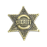 Guld Amerikansk bæltespænde med sheriffmærke – model Westwarden