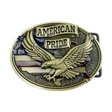 Guld Amerikansk bæltespænde “Stars & Freedom” – model Libertyhawk