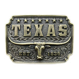 Guld Amerikansk bæltespænde Texas – model Starhorn