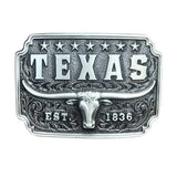 Sølv Amerikansk bæltespænde Texas – model Starhorn