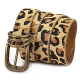 Bælte til dame med leopardprint og stjernenitter – model Xavira