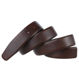 Bælterem i læder 3,4 cm med patineret finish – model Orlan