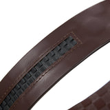 Bælterem i læder 3,5 cm uden huller med damier mønster – model Elvar