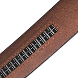 Bælterem i læder 3,5 cm uden huller med retrofinish – model Orsen