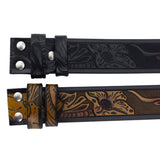 Bælterem i læder 3,8 cm i western-stil – model Dakoro