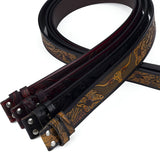 Bælterem i læder 3,8 cm i western-stil – model Dakoro