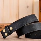 Bælterem i læder 3,8 cm med slidt look – model Orvianel