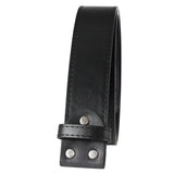 Sort / 105 cm Bælterem i vegansk læder 3,8 cm – model Valtora