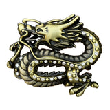 Bæltespænde med asiatisk drage og strass – model Luxwyrm