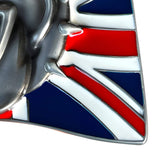 Bæltespænde med bulldog og britisk flag – model Ironpaw