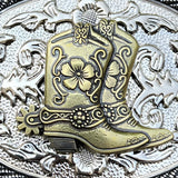 Bæltespænde med cowboy-støvler – model Korrin