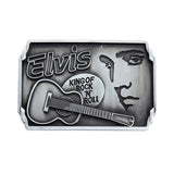 Sølv Bæltespænde med Elvis Presley rockstil – model Grenton
