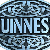 Bæltespænde med GUINNESS-motiv – model Braegon