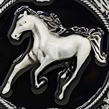 Bæltespænde med hest i galop – model Nightmotion