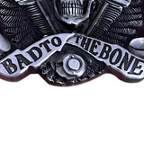 Bæltespænde med kranie “Bad to the Bone” – model Derkyn