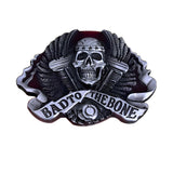 Bæltespænde med kranie “Bad to the Bone” – model Derkyn