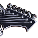 Bæltespænde med kunstnerisk guitarmotiv – model Jorvex