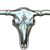 Bæltespænde med longhorn-hoved i westernstil – model Hornvak