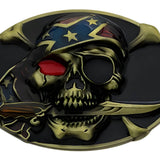 Bæltespænde med piratkranie og bandana – model Korran