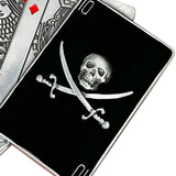Bæltespænde med piratkranie og spillekort – model Xarven