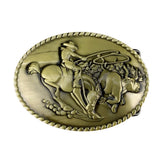 Guld Bæltespænde med westernmotiv – model Ravenco