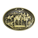 Guld Bæltespænde med westernmotiv – model Thorven