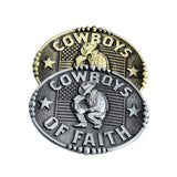 Bæltespænde med westernmotiv og tro – model Faith