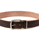 Elegant læderbælte med raffineret finish – model Belmon
