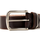 Elegant læderbælte med raffineret finish – model Belmon